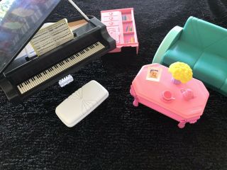Vintage Barbie Living Room Set And Piano