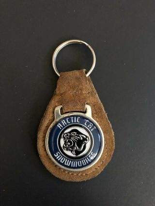 Arctic Cat Snowmobile Keychain,  (1) Vintage Leather 70’s Or Early 80’s?