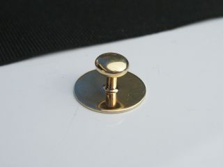 Antique Art Deco CARRINGTON CO Solid 14K Yellow Gold Cufflink Stud Button Single 4