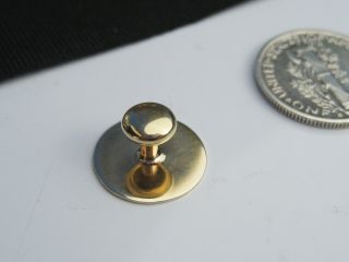 Antique Art Deco CARRINGTON CO Solid 14K Yellow Gold Cufflink Stud Button Single 7
