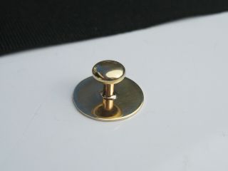 Antique Art Deco CARRINGTON CO Solid 14K Yellow Gold Cufflink Stud Button Single 8