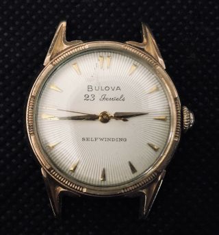 Vintage Bulova 10k Gold Plate 23 Jeweled Automatic Watch