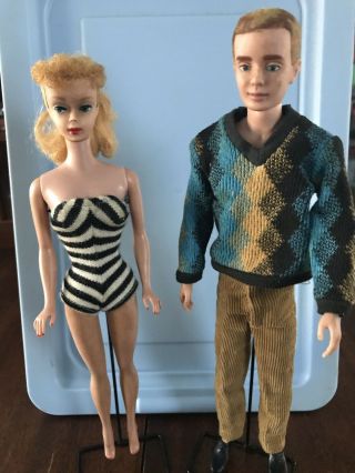Vintage 1962 Barbie And Ken Dolls 8