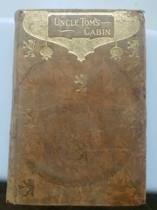 Antique 1852 Black & White Uncle Toms Cabin Soft Cover By Harriet Beecher Stowe