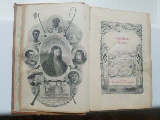 ANTIQUE 1852 black & white UNCLE TOMS CABIN soft cover by Harriet Beecher Stowe 4
