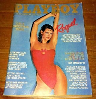 Playboy December 1979 Raquel Welch Candice Collins Liv Lindeland Al Pacino