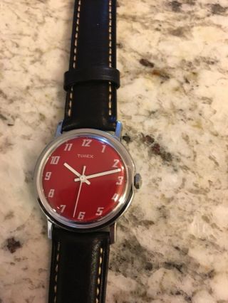1975 Vintage Candy Apple Red Timex Mercury - Flat/ Matte Finish
