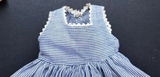 VINTAGE IDEAL P91 TONI BLUE AND WHITE STRIPE DOLL DRESS WITH JACKET 4