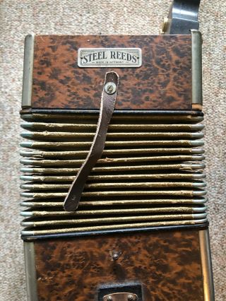 Antique Hohner Steel Reeds Accordion,  Made In Germany 3