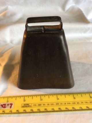 Vintage Cow Bell Antique Cow Sheep Bell With Iron Clapper Patina Vgc