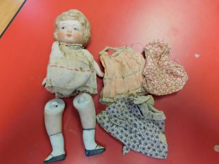 Japanese Bisque Doll Vintage Parts To Fix Other Dolls W/clothes Check Photos