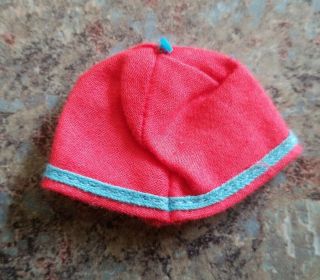 Vintage Barbie Francie - Land Ho 1220 Red Nautical Beanie Hat
