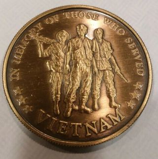 United States Coast Guard Uscg Vietnam Veteran Challenge Coin Antique Bronze