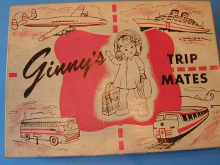 Vintage Vogue Ginny Doll 1954 Trip Mates 830 W/ Box,