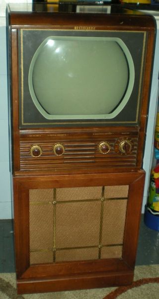 Vintage Westinghouse Antique 1949 Tv Television Console Mid Century Prop Art