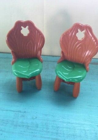 2 Dollhouse Dining Room Chair Strawberry Shortcake Berry Happy Home Furniture