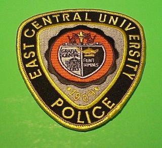 East Central University Ada Oklahoma 1909 Ok Police Patch