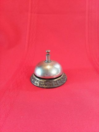 Antique Style Brass and Chrome Counter Desk Bell Ring For Service Call 3