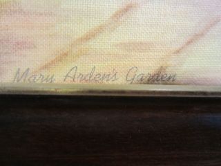 HIAWATHA HEIRLOOM needle embroidery Arden Garden Godeys Fashion framed art VTG 8