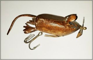 Brown Mouse Lure Made By Gray Eagle In Cleveland,  Oh C 1980