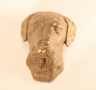 Vtg Lmtd Ed Artdog Hanging Wall Art Bust Sculpture Labrador Dog Signed Numbered