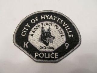 Maryland Hyattsville Police K - 9 Unit Patch