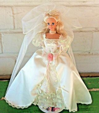 1991 Dream Bride Barbie Wedding Romance In Satin Lace W/lingerie Mattel 1623