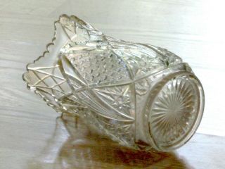 antique EAPG glass CELERY vase SUNBEAM pattern MCKEE & BROS.  1898 4