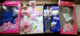 Vintage Doll Barbie Perfume Pretty 1987 Mattel 4551 & Perfume Giving Ken