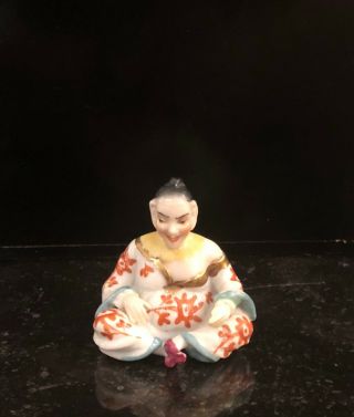 Rare Antique 19c Capodimonte Porcelain Miniature Chinese Figure