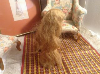 Vintage Blonde Human Hair Doll Wig - 9 - Needs Attention 2