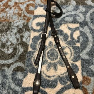 Vintage One Ear Headstall Leather With Alpaca Silver