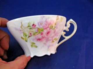 Antique Delicate Tea Cup and Saucer - Bavaria P T 4