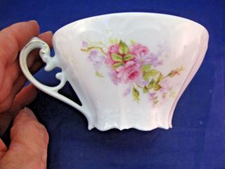 Antique Delicate Tea Cup and Saucer - Bavaria P T 5