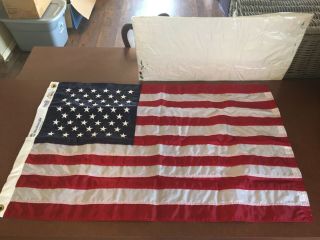 Annin 50 Star American Flag Nylon Patriotic Flag Embroidered Stars 2’ X 3’