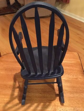 Wood Rocking Chair for Doll - Fits 18” American Girl Doll Or Ideal Chrissy Doll, 2