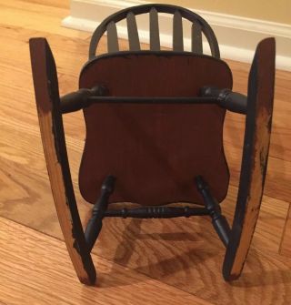 Wood Rocking Chair for Doll - Fits 18” American Girl Doll Or Ideal Chrissy Doll, 3