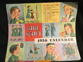Antique Girl Scout calendars And Old Photo 2