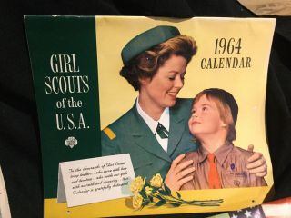Antique Girl Scout calendars And Old Photo 3