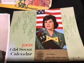 Antique Girl Scout calendars And Old Photo 4