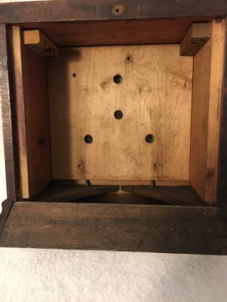 Antique Sessions Mantel Clock Wood Case & Face Only Parts Repair 6