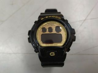 Casio G - Shock Wristwatch Black/mirrored Gold Dw - 6900cb Needs Battery