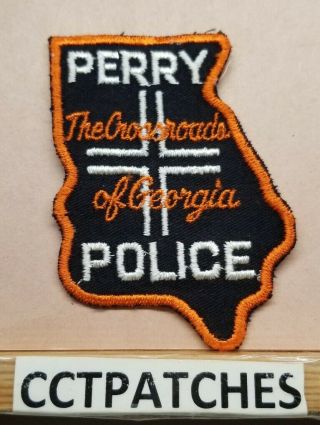 Vintage Perry,  Georgia Police Shoulder Patch Ga
