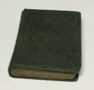 Antique 1865 Miniature Cloth Book History Of The Bible Civil War Era