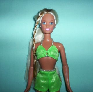 1997 Barbie Teen Skipper Pearl Beach Doll Two - Tone Blonde Hair Dark Tan