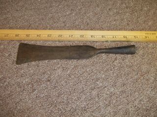Antique African Spear Back End Shoe Ferule Not Head Blade Forged Brass Vintage