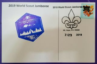 24th World Scout Jamboree 2019 / Postmark On Usps Official Postcard Greece