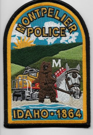 Train Montpellier Police State Idaho Id Train & Bear Colorful