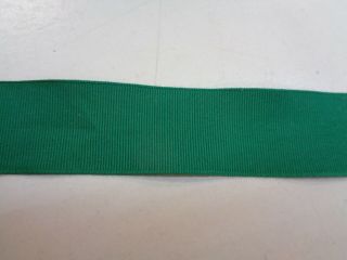 40 Yds Vintage 1 " Cotton Rayon Grosgrain Ribbon Hunter Green