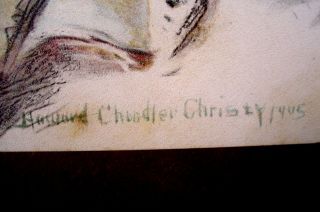 Antique 1904 Howard Chandler Christy Litho 